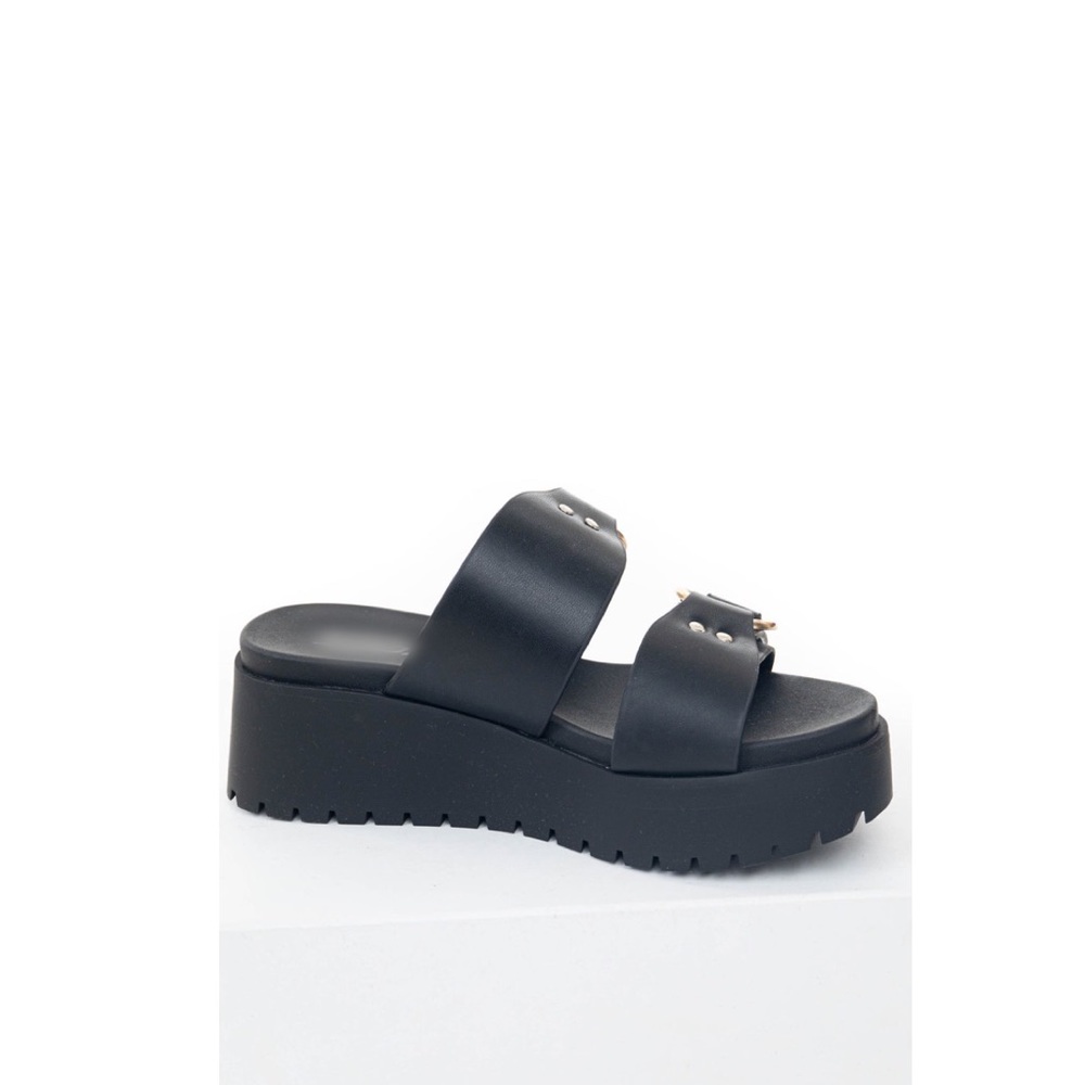 Black platform sandals - Picture 5 of 7